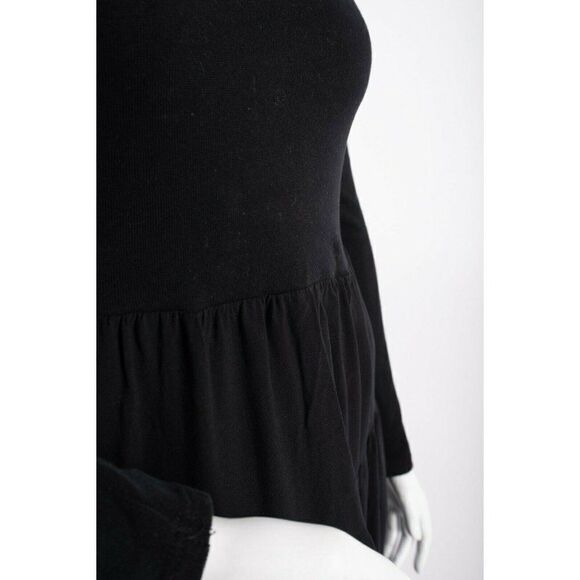 Zara Womens Dress S Crew neck A-Line Black - Picture 5 of 6